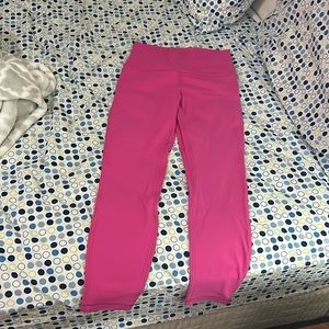lululemon sonic pink size 6 align leggings